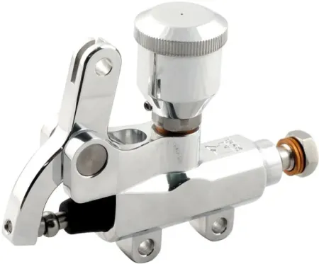 Kustom Tech Wire Operator Master Cylinder with Reservoir 14mm Bore Size In Polished Finish (40-180)