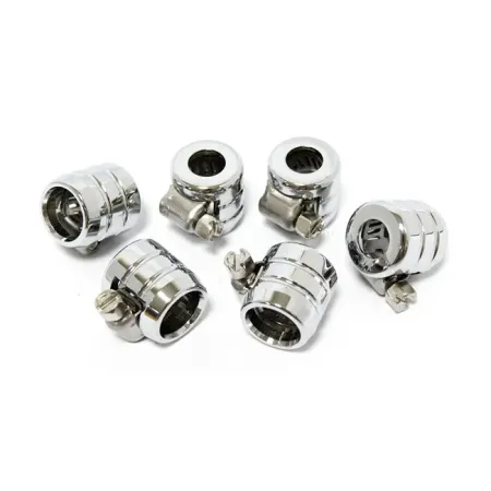 DOSS 1/4 Inch Grooved Smooth Hose Clamps (Pack Of 6) (70-097A)