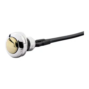 Doss Stainless Switch Chrome with Brass Button (27-027)