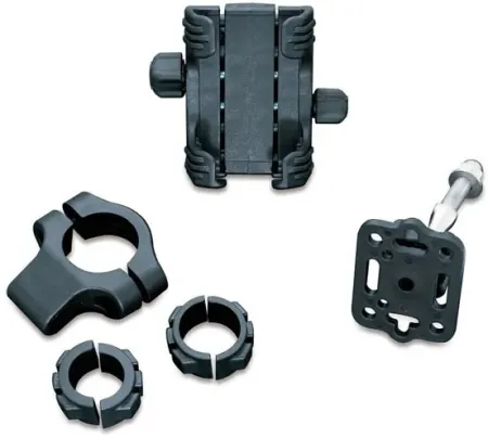 Kuryakyn Standard Tech-Connect Cradle Kit For 7/8 Inch, 1 Inch & 1/4 Inch Handlebars In Black Finish (1699)