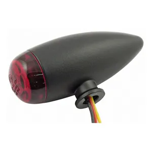 Doss Micro Bullet Taillights In Black With Red Lens (Pair) (012340121)