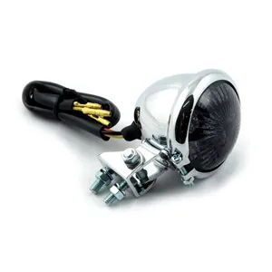 Doss LED Bates Style Taillight With Smoke Lens In Chrome (77235S)