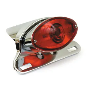 Doss EC Approved Cateye Taillight In Chrome With Diecast Housing (1375020)