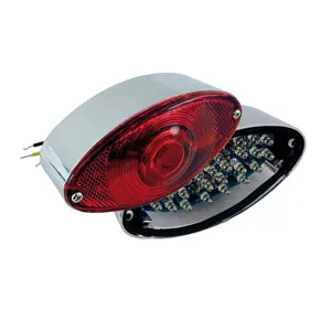 Doss LED Cateye Taillight Non EC Lens, Red Lens With Clear LEDs (38-405B)