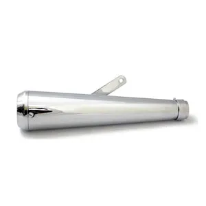 Doss Universal Megaphone Muffler 16.5 inches Chrome with Terramar Tip (ARM437005)