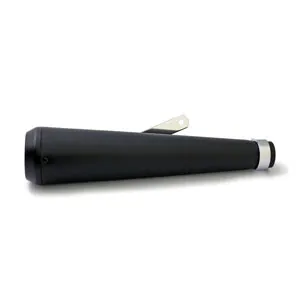 Doss Universal Megaphone Muffler 16.5 inches Black with Terramar Tip (52-924BK)