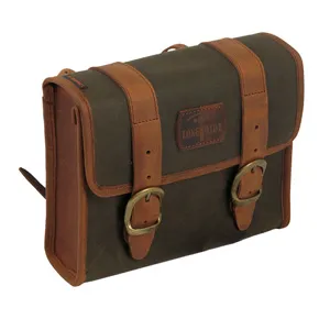 Long Ride Motorcycle Khaki Mini Saddlebag (CUS134WKHA)