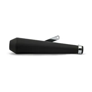 Doss Megaton Large 45mm Hole Screw-On End Cap, 17 Inch Long Black Universal Muffler (80-84030B)