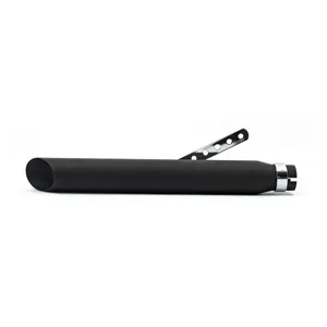 Doss Slash Cut, 2 1/2 Inch Outlet Diameter, 20 Inch Long Black Universal Muffler (52-909BK)