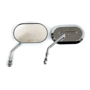 DOSS Chrome Plated Billet Mirror Set (18-211)