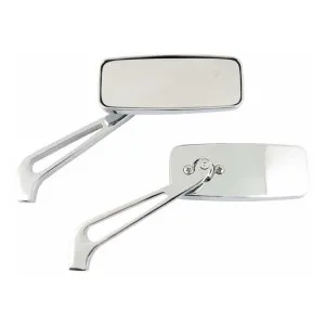 DOSS Street-Rage Mirror Set In Chrome Finish (10mm) (64015)