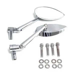 DOSS Deepcut Mirror Set In Chrome Finish (Double Jointed Stem) (77118)