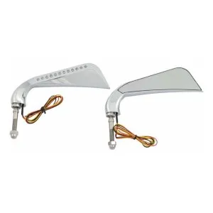 DOSS California Turn Signal Mirrors In Chrome Finish (Pair) (77014)