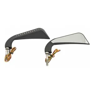 DOSS California Turn Signal Mirrors In Black Finish (Pair) (77014B)