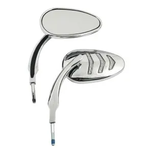 DOSS Sequential Billet Turn Signal Mirror Set In Chrome Finish (Pair) (76557)