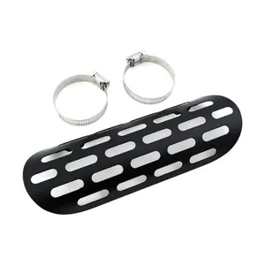 Doss 9 Inch Universal Slotted Heat Shield In Black (70139B)