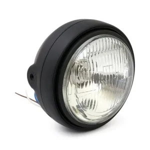 DOSS 5 3/4 Inch Roadster Headlamp In Black Finish (Side-Mount) (01225801)