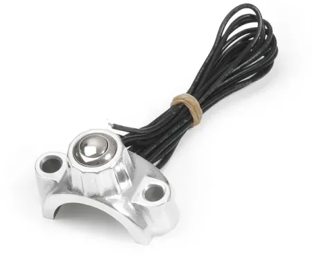 Kustom Tech Clamp With Micro Switch In Aluminium Polish For 1 Inch Deluxe Line And Classic Line (20-380)