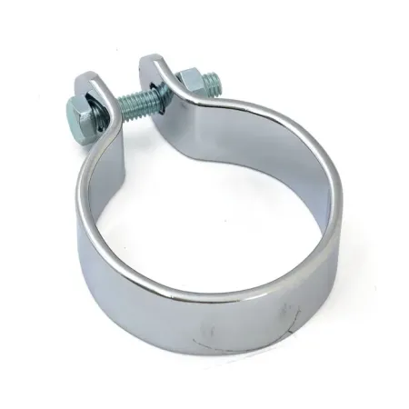Doss Muffler Middle Clamp 1 3/4 Inch in Chrome Plated Finish (70317)