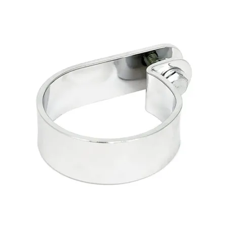 Paughco Muffler P-Clamp Short 2 1/2 Inch in Chrome Finish (725-2)