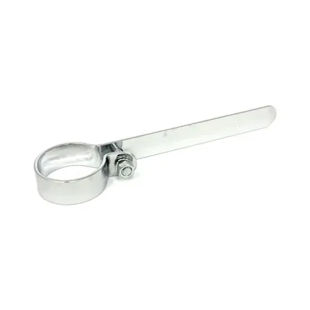 Paughco Muffler P-Clamp Long 2 1/2 Inch in Chrome Plated Finish (725C)