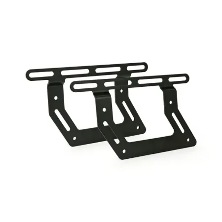 Doss Saddlebag Support Set Flat Steel In Black Finish Multi Model Design For H-D & Non H-D Universal Fitment (H66-025AB)