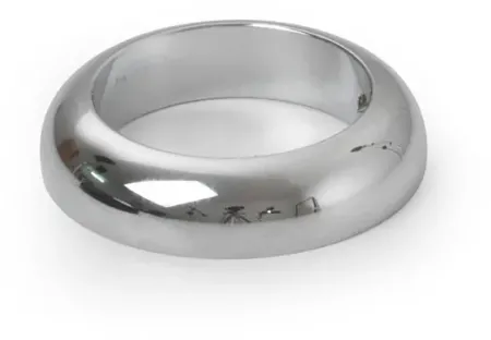 Kustom Tech Handlebar Grip Ring in Polished Aluminium Finish For 1 Inch Handlebars (06-090)