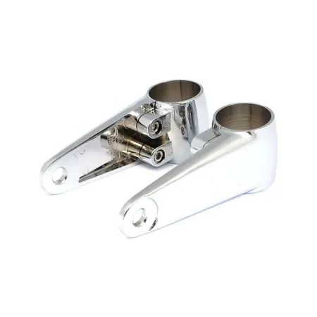 Doss Clampah, Side-Mount Headlamp Bracket Assembly Including Inserts To Fit 35mm, 39mm, 41mm Diameter Fork Tubes in Chrome Finish For Universal Fitment (77685)