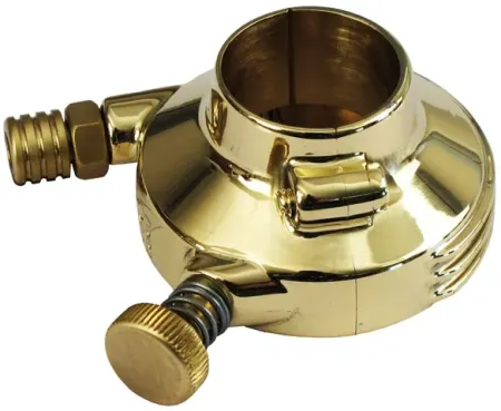 Kustom Tech Deluxe External Throttle Housing For 1 Inch Handlebars In Polished Brass (04-010)