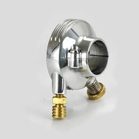 Kustom Tech Deluxe External Throttle Housing For 7/8 Inch Handlebars in Polished Aluminium Finish (04-025)