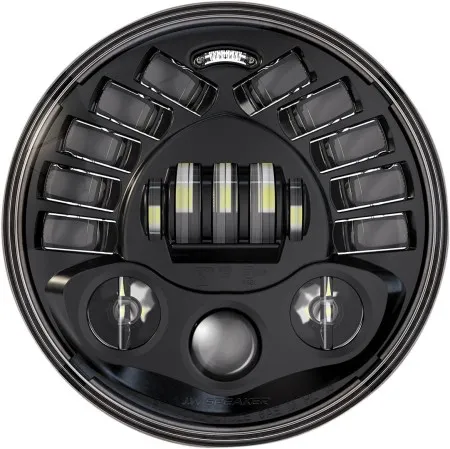 J.W. Speaker 8790 LED Adaptive 2 Series Headlight With Black Bezel 7 Inch (18cm) Without Mounting Ring (0555011)