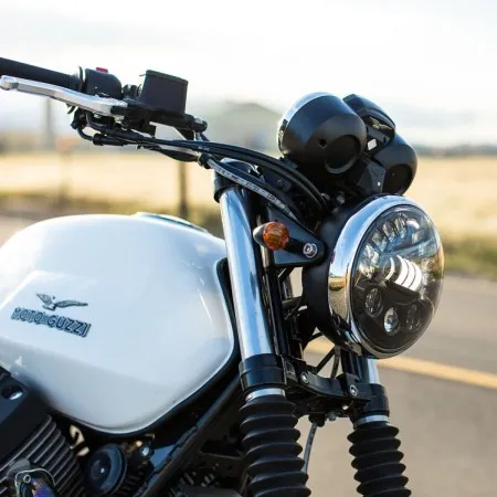 J.W. Speaker 8790 LED Adaptive 2 Series Headlight With Chrome Bezel 7 Inch (18cm) With Mounting Ring (0555061)
