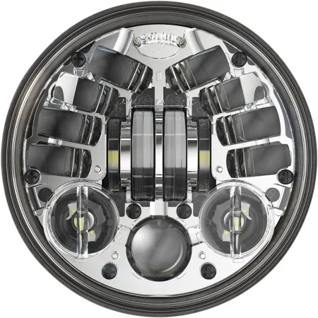 J.W. Speaker 8690 LED Adaptive Series 2 Headlight With Chrome Bezel 5.75 Inch (14.5cm) (0555101)
