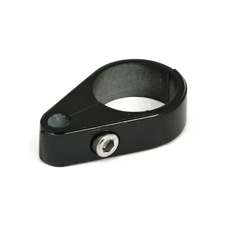 Doss Cable Clamp Throttle Or Idle 1 1/2 Inch ID, 1 Hole 6mm in Black Finish (51-668BK)