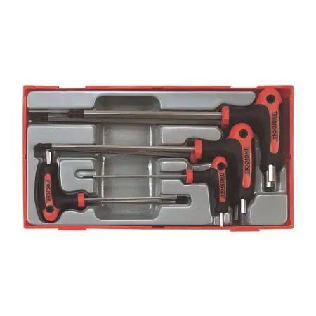 TengTools T-Allen Wrench Set 7-PC From 3/32 Inch To 5/16 Inch In Tray US Sizes (68930205)