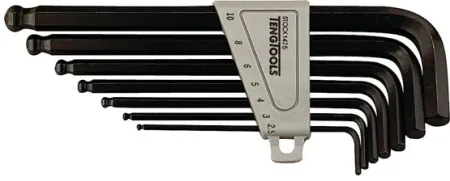 Tengtools, Ball Point Allen Wrench Set Metric Sizes (109550103)