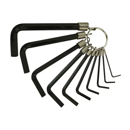 Tengtools Allen Wrench Set 10PC Set On Ring, US Size From 1/16 Inch To 3/8 Inch (105820203)