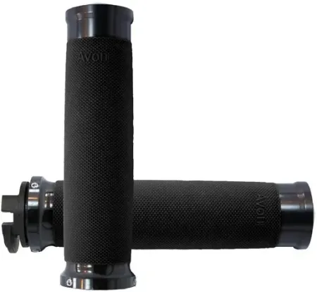 Avon Performance Contour Grips In Black Anodized Finish For 2015-2022 Indian Scout Motorcycles (IN-S-CC-86-ANO)