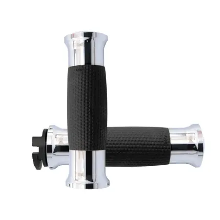Avon Performance Gel Grips In Chrome Finish For 2015-2019 Indian Scout Motorcycles (IN-S-GEL-70-CH)