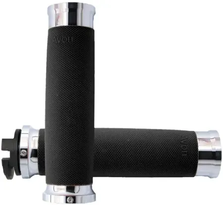 Avon Performance Contour Grips In Chrome Finish For 2015-2022 Indian Scout Motorcycles (IN-S-CC-85-CH)