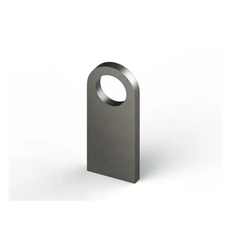 DOSS Laser Cut Steel Mounting Tab S235 JR3 Steel, 6mm Thick, B=32mm, L=75mm For Single Grommet (MODEL 13)