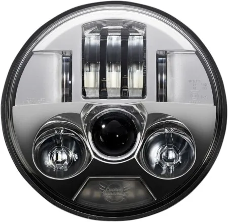 Custom Dynamics Probeam 5.75 Inch LED Headlamp in Chrome Finish For 1993-2017 Dyna, 1985-2017 Softail, 1981-2020 Sportster, 2008-2012 XR1200 Models (PB-575-C)