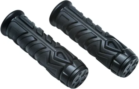 Kuryakyn Spear Grips For 7/8 Inch Handlebars In Satin Black Finish (5638)