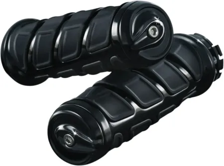 Kuryakyn Grips Kinetic For 7/8 Inch Bars In Gloss Black Finish (6368)
