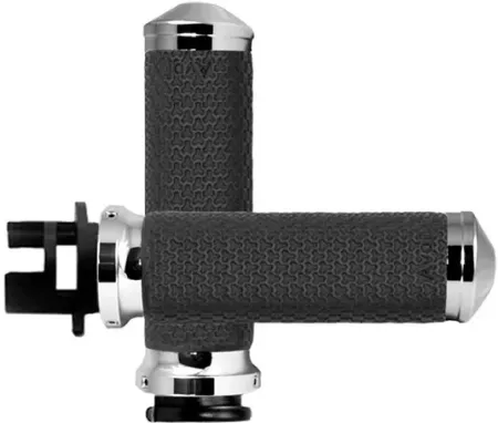 Avon Grips Memory Foam Grips In Chrome Finish For 2014-2017 Indian Motorcycles (Excluding Scouts) (MT-IN-MF-63A-CH)
