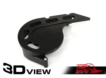 Free Spirits Sprocket Cover in Black Finish For Indian Scout Models (107514)