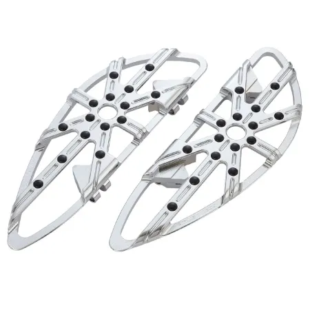 Arlen Ness 10-Gauge Rider Floorboards In Chrome Finish For 2014-2020 Indian Chief, Chieftain, Springfield & Roadmaster Motorcycles (P-3013)