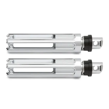 Arlen Ness 10 Gauge Footpegs In Chrome Finish For 2014-2020 Indian Chief, Chieftain, Springfield & Roadmaster Motorcycles (P-3017)