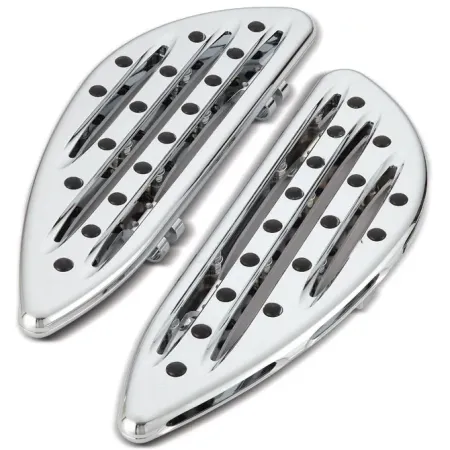 Arlen Ness Deep Cut Driver Floorboards In Chrome For 2014-2020 Indian Chief, Chieftain, Springfield & Roadmaster Motorcycles (P-3010)