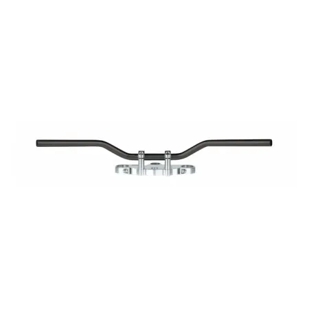 TRW 22mm Superbike Comfort Steel Handlebar TUV And ABE Approved in Black Finish (MCL126SS)
